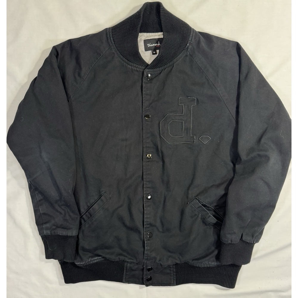 Diamond Supply Co Un-Polo Twill Varsity Jacket Cassie‎ Jetlife Sz M Fairfax Rare